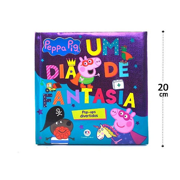 Livro Pop-ups Infantil Leitura Personagens Almofadado Peppa Pig