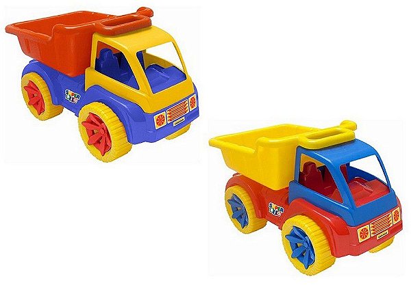 Carrinho Caminhão Caçamba Brinquedo Grande Super Truck 58cm