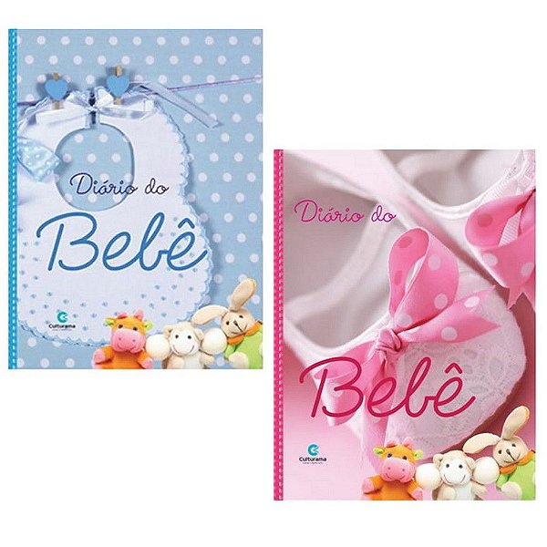 Livro Diário Bebe Rosa Ou Azul Recordações Infantil Meu Bebê Menino