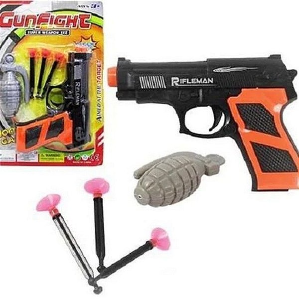 Kit arminha brinquedo nerf metralhadora e pistola barato e frete