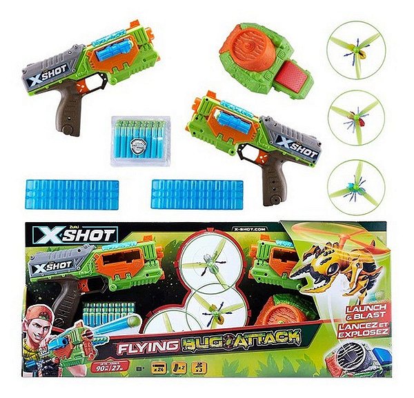 Lançador 3 Dardos Nerf Arminha Pistola Brinquedo Dinossauro