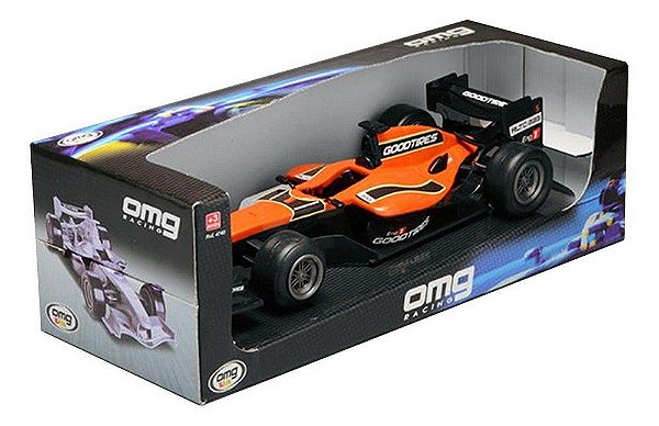 Brinquedo Carrinho Corrida Formula 1 A Fricção Com Som Prata