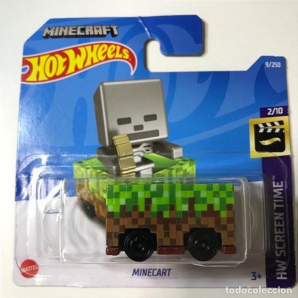 Carrinho Hot Wheels Jogo Minecraft - Trem - Edição Cinema Verde