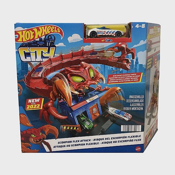 Pista Hot Wheels com Carrinho - Pizzaria Veloz - City - Mattel