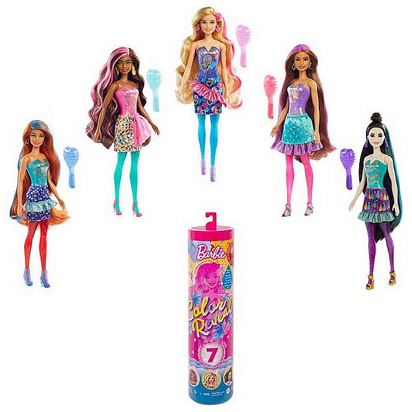 Boneca Barbie Color Reveal Edição Festa de Confetti - Surpresa