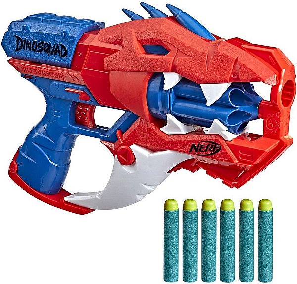 Arminha Brinquedo Lança Dardo Pistola Dino Tipo Nerf Promo