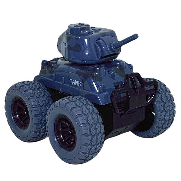 Carrinhos Fricção Bigfoot 4x4 Coloridos Tank De Guerra Azul