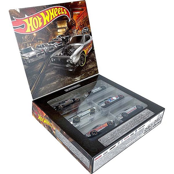 Set Caixa Hot Wheels 6 Miniaturas Zamac Hdh53 Edição Especia