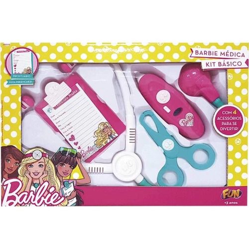 Brinquedo De Medica Infantil Kit Maleta De Medica Da Barbie