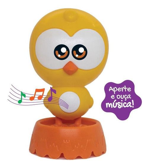 Galinha Pintadinha Mini - Pintinho Amarelinho Musical 20 Cm