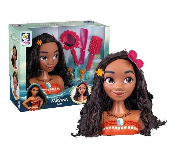 Boneca Moana Busto Disney Com Pente E Espelho + Maquiagem - Alfabay - Cubo  Mágico - Quebra Cabeças - A loja de Profissionais e Colecionadores!