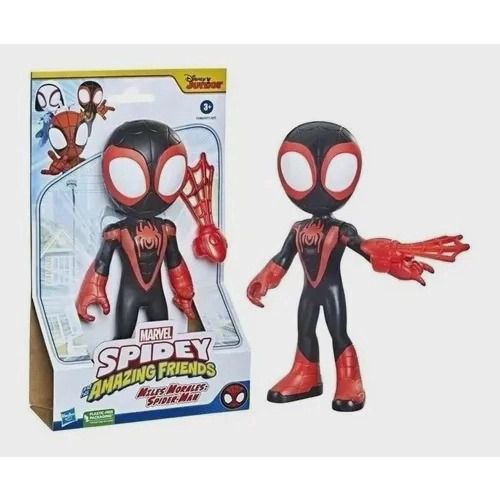 Boneco Marvel Homem Aranha Super Sized Miles Morales De 23cm