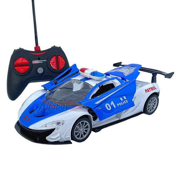 Carro Controle Remoto Carrinho Brinquedo Racing Luzes Led Cor