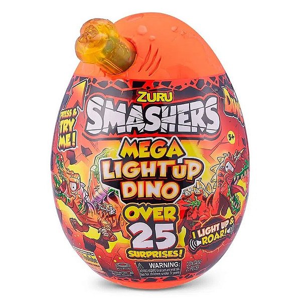 Ovo Dinossauro Smasher Gigante Light 25 Supresa Sortido - Laranja - Zuru -  Alfabay - Cubo Mágico - Quebra Cabeças - A loja de Profissionais e  Colecionadores!