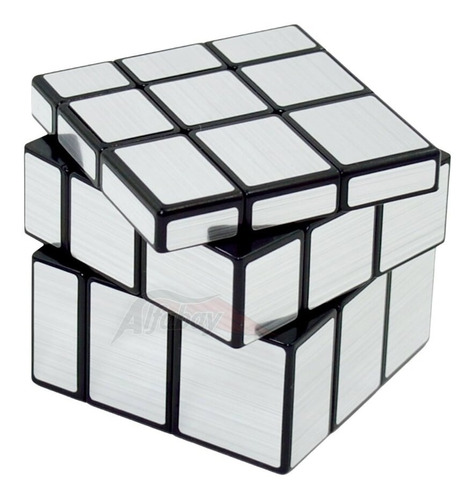 Cubo Mágico Profissional 3x3x3 Mirror Block Espelhado Prata