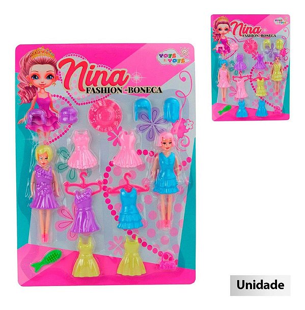 Kit 2 Boneca Fashionistas - Nina Troca De Roupas Fofinhas - Alfabay - Cubo  Mágico - Quebra Cabeças - A loja de Profissionais e Colecionadores!