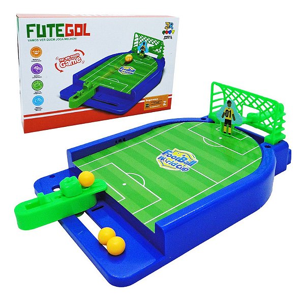 Mini Jogo De Futebol Com Lançador De Bolas Com 7 Peças - Alfabay