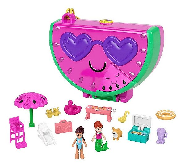 Kit 2 Bonecas Polly Pocket Moda Da Aventura No Espaço Magico