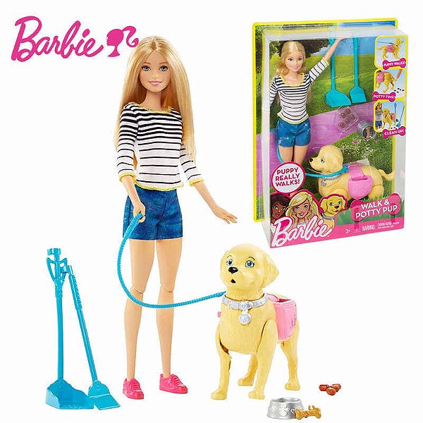 Boneca Barbie Family Passeio Com O Cachorrinho -  Mattel