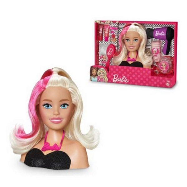 Busto de Boneca - Barbie - Hair Styling - 20 Peças - Pupee - Ri Happy