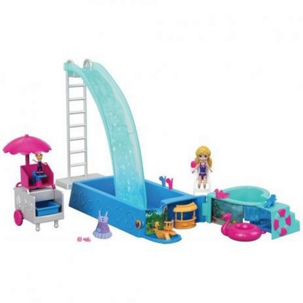 Polly Pocket Parque Aquático Roda e Surpresa - Mattel