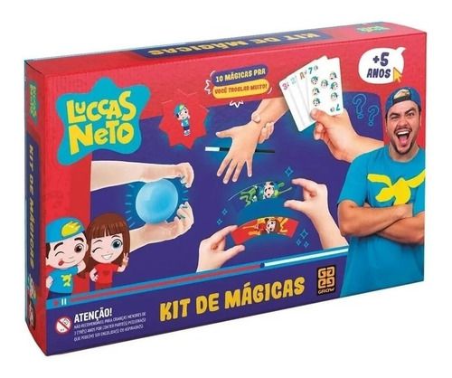 Jogo Kit De Mágicas Luccas Neto Baixinhos 10 Magicas