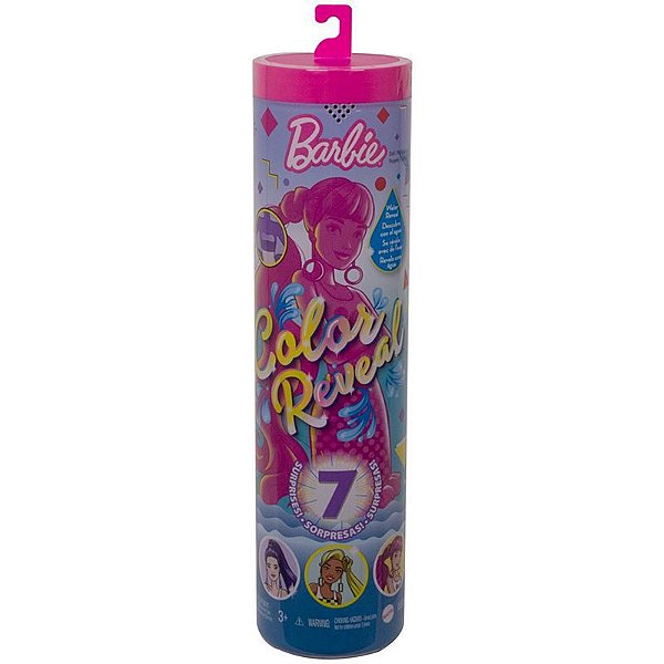 Boneca Barbie Color Reveal Fashion 7 Surpresas - Pet Rosa