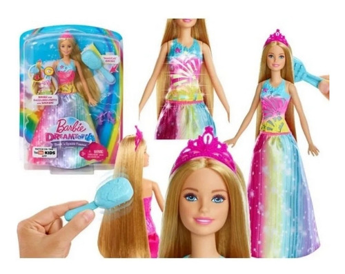 Boneca Barbie Dreamtopia Princesa Vestido Magico C/luz E Som