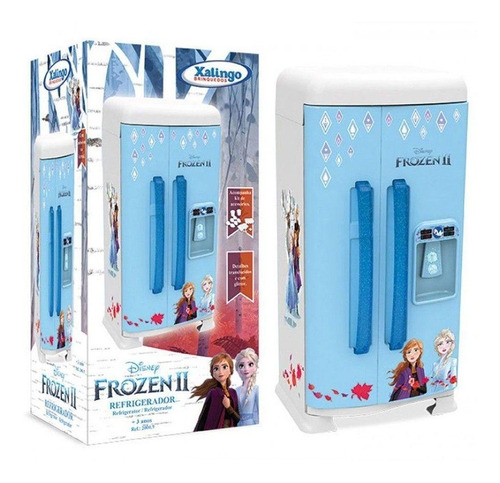 Refrigerador Geladeira Infantil Frozen 2 Disney C/acessórios