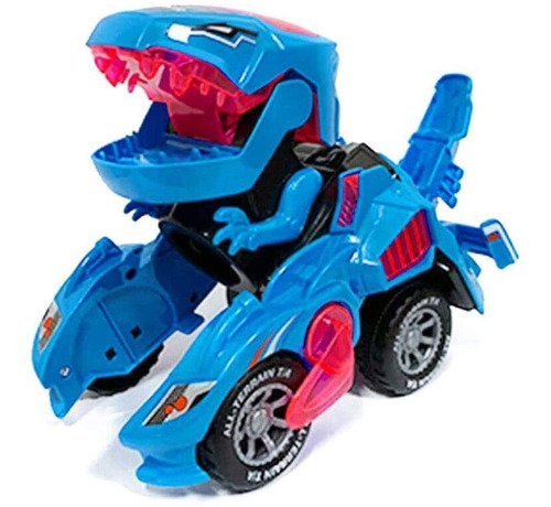 Carro 2 Em 1 - Dinossauro Transforme Com Musica E Led