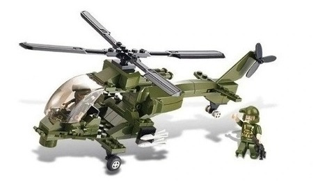 Blocos De Montar Aliança Helicóptero Lança Míssil - 163 Pç