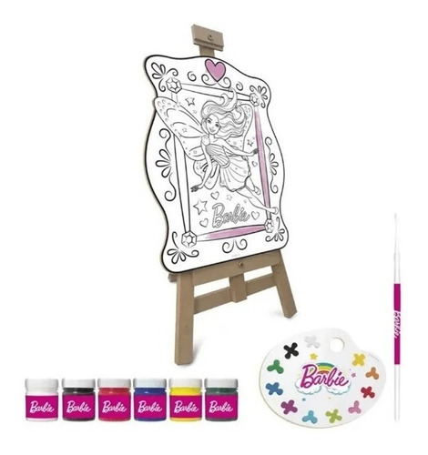 Kit Completo De Pintura Barbie Infantil Dreamtopia