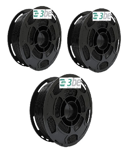 Combo com 03 filamentos ABS cor preto 1,75mm