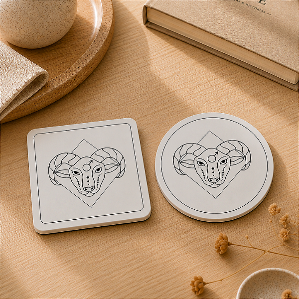 Porta Copo Signo Aries