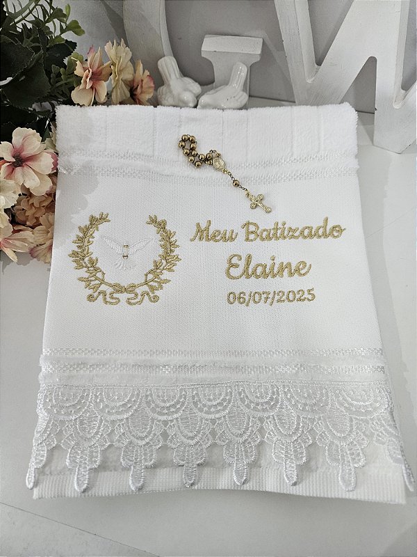 Toalhinha de Batizado, Primeira Comunhão ou Crisma!