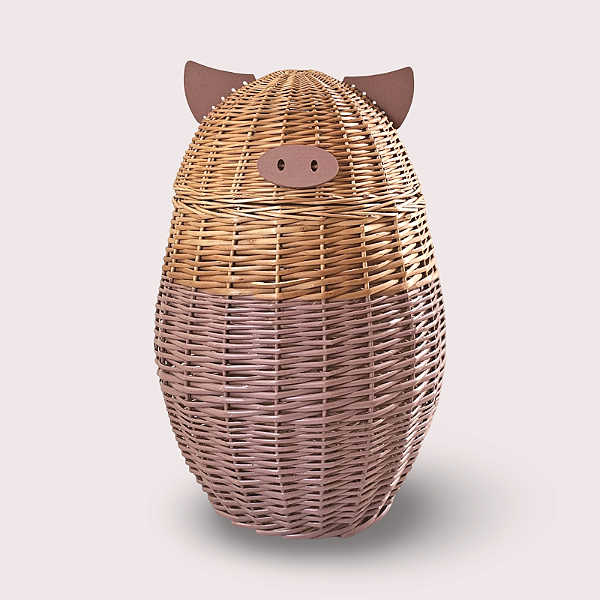 Cesto vime CORRECUITA Porquinho Fustta