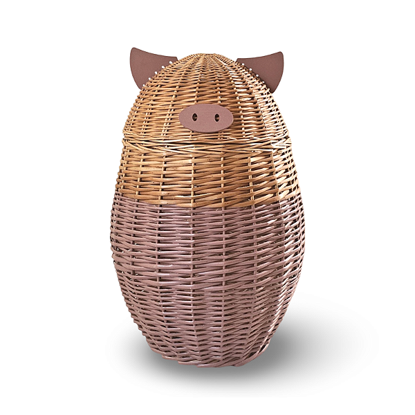 Cesto vime CORRECUITA Porquinho Fustta