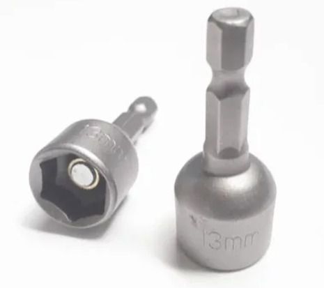 Adaptador para bits 13 mm  x 45 mm,  2 peças