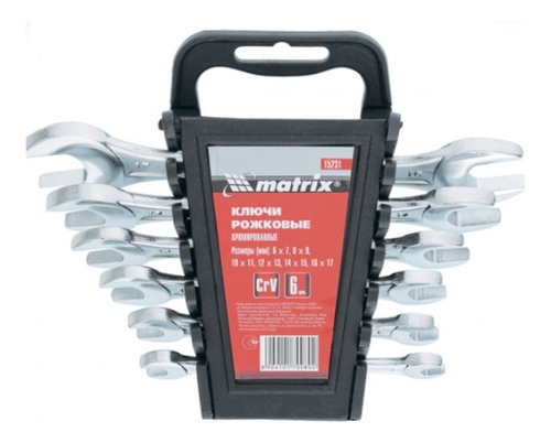Conjunto De Chave De Alfarroba, 6-17 Mm, 6 Pcs, Crv, Mtx
