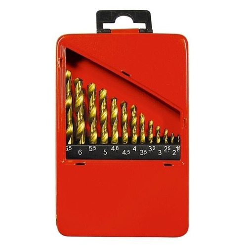 Kit Brocas Aço Rápido 1,5-6,5mm Titânio 13 Peças Mtx 723869