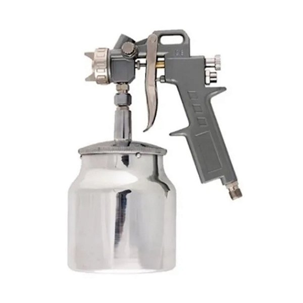 Pistola de Pintura Tanque Baixo, Alimentação por Sucção 750 ml