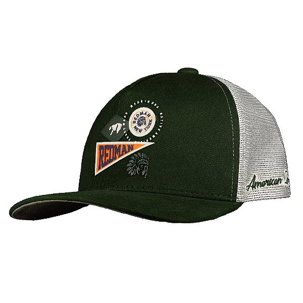 Boné Redman MOSS GREEN - RED 1412
