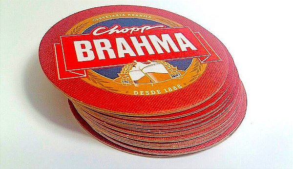 Nova Bolacha de Chopp BRAHMA Cx 500 Peças