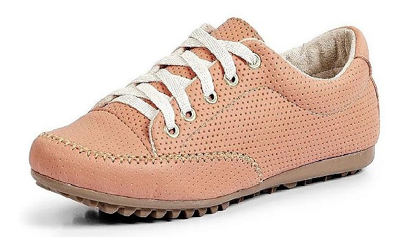 SAPATÊNIS FEMININO SINTÉTICO PERFURADO SALMÃO