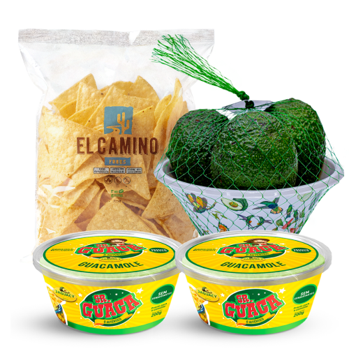 2 Sr. Guaca + 1 Bowl + 1 Nacho (Kit Combo com os amigos)