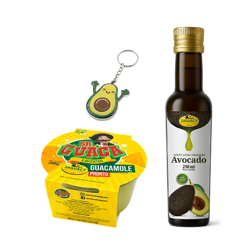 Kit Duo Perfeito - 01 Sr. Guaca 200g + 01 Azeite 250ml + Brinde Chaveiro