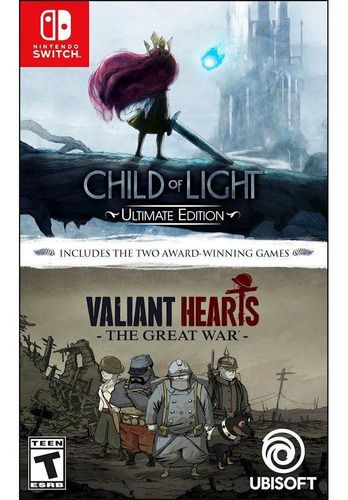 Child Of Light + Valiant Hearts Nintendo Switch Midia Fisica