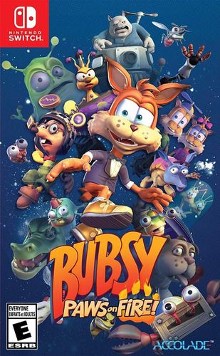 Bubsy Paws On Fire Switch Mídia Física
