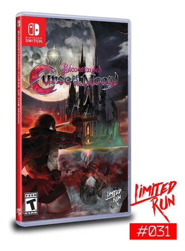 Bloodstained Curse Of The Moon Nintendo Switch Limited Run
