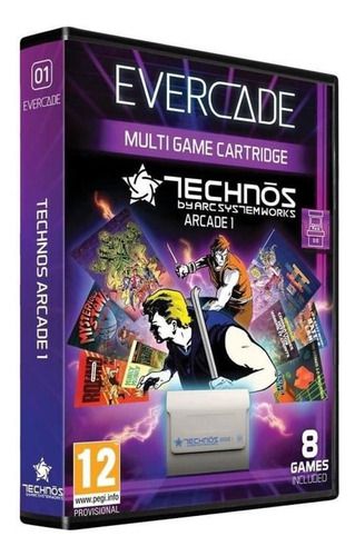 Cartucho Evercade #01 Technos Arcade 1